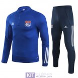 Olympique Lyonnais Formazione Felpa Blue + Pantaloni 2020/2021