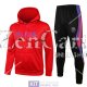 PSG x Jordan Felpa Cappuccio Red + Pantaloni Black 2021/2022