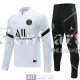 PSG x Jordan Formazione Felpa White + Pantaloni Black 2020/2021