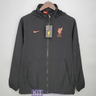 Liverpool Giacca A Vento Black Orange 2021/2022