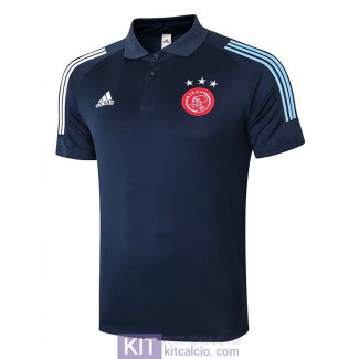 Maglia Ajax Polo Navy 2020/2021