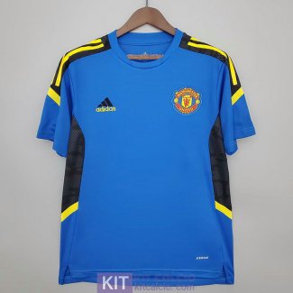 Maglia Manchester United Training Blue IV 2021/2022