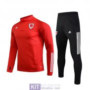 Galles Formazione Felpa Red + Pantaloni 2020/2021