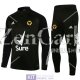 Wolves Formazione Felpa Black + Pantaloni Black 2021/2022